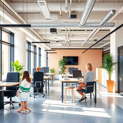 Uffici moderni di una startup tecnologica